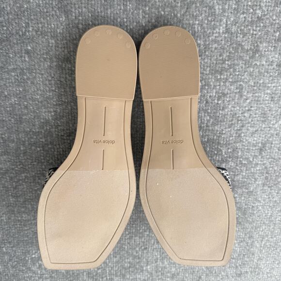 Dolce Vita Shoes Womens Size 7 Raffia Buckle Slide Sandals Flats Ilexa Summer - Picture 7 of 7